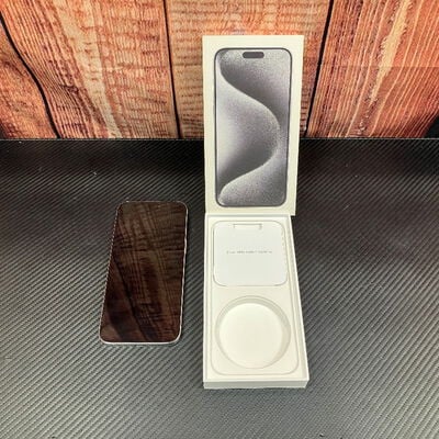 【富士青葉店】中古  【国内版SIMフリー】Apple iPhone15 Pro Max 256GB ホワイトチタニウム MU6Q3J/A 161254 