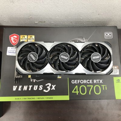【福山ココローズ店】中古  MSI GeForce RTX 4070 Ti VENTUS 3X 12G OC (RTX4070Ti 12GB) 154205 