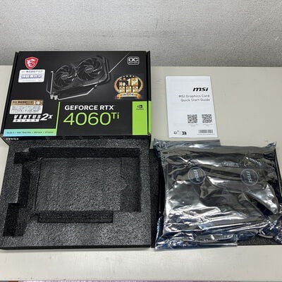 【町田店】中古  MSI GeForce RTX 4060 Ti VENTUS 2X BLACK 8G OC?(RTX4060Ti 8GB) 158559 