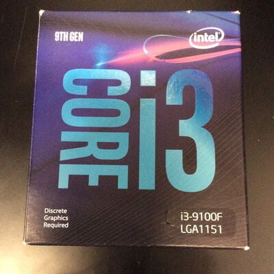 【座間相武台】中古  Intel Core i3 9100F (1151/3.60GHz/6M/C4/T4) 140321 