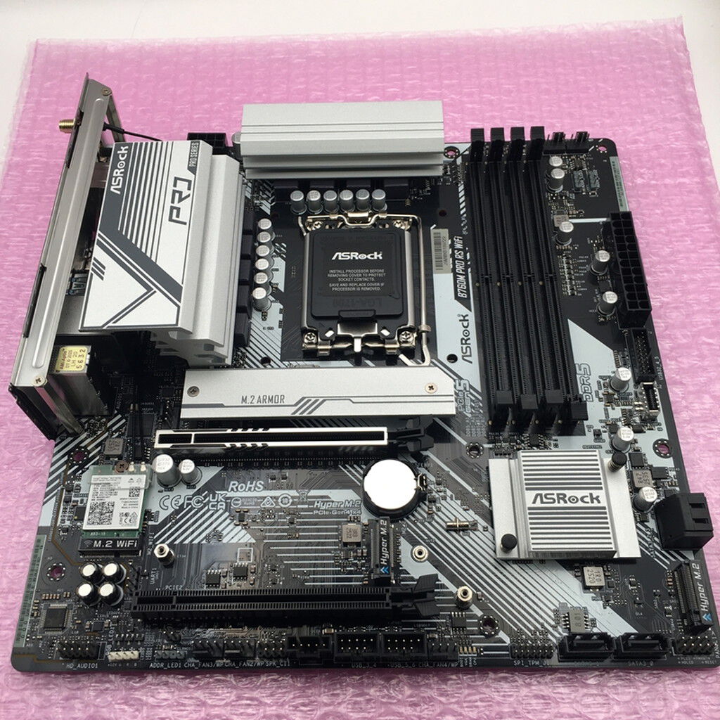 中古 ASRock B760M Pro RS WiFi (B760 1700 mATX DDR5) 5250001135