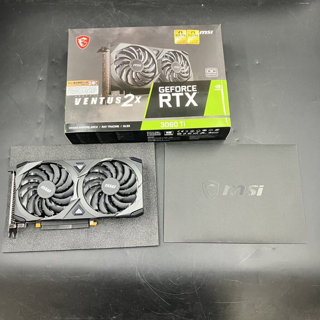 中古 【LHR版】MSI GeForce RTX 3060 Ti VENTUS 2X OCV1 LHR