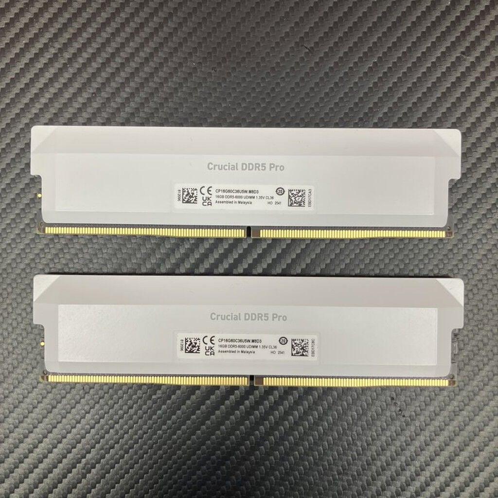 DDR5 6000 32GB(16GB×2) 中古美品 中古】DDR5 16GB 2枚組（合計32GB） DDR5-6000(PC5-48000