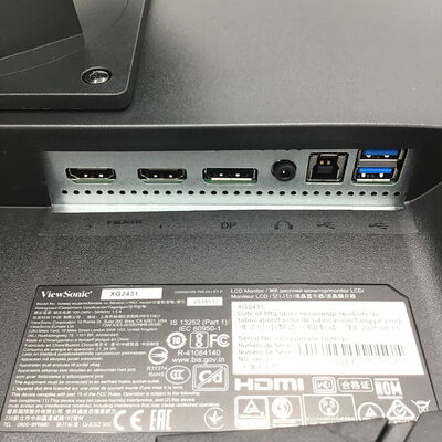 【白山FM松任店】中古  Viewsonic XG2431 (23.8"W 2H1DP 1ms IPS 240Hz) 4950001635 