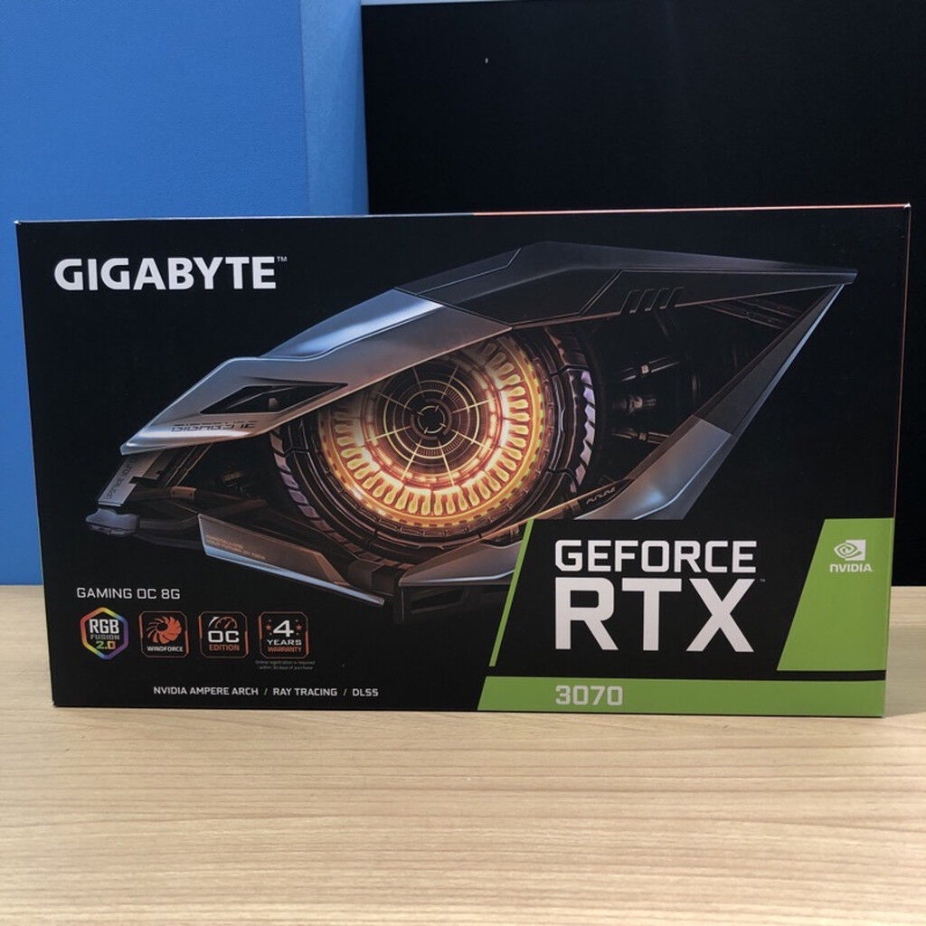 中古 GIGABYTE GV-N3070GAMING OC-8GD Rev2.0（RTX3070 8GB