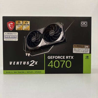【秋葉原本店】中古  MSI GeForce RTX 4070 VENTUS 2X 12G OC (RTX4070 12GB) 157129 