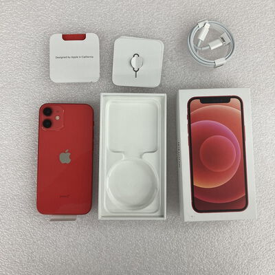 【京都店】中古  【SIMロック解除済み】【docomo】Apple iPhone12 mini 5.4インチ 128GB (PRODUCT)RED  MGDN3J/A 155613 