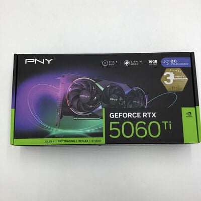 【白山FM松任店】中古  PNY GeForce RTX 5060 Ti 16GB　VCG5060T16TFXXPB1-O 4950001902 