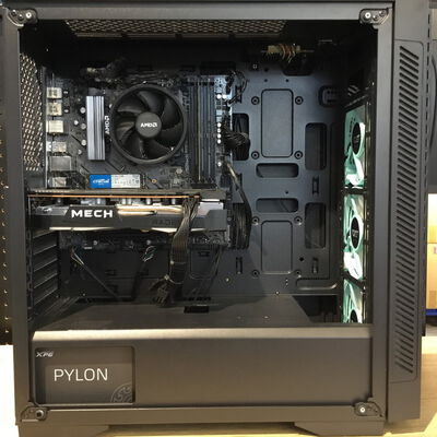 【松山環状枝松店】中古  自作PC(Ryzen5 5600X/16GB/SSD500/無し/RX6600XT 8GB/W11H) 4560001637 