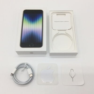 【浜松店】中古  【国内版SIMフリー】Apple iPhoneSE 4.7インチ (第3世代) 64GB (スターライト) MMYD3J/A 154843 