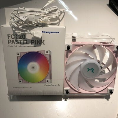 【姫路店】中古  DEEPCOOL FC120 PASTEL PINK(120mm PWM ARGB) 4740000526 