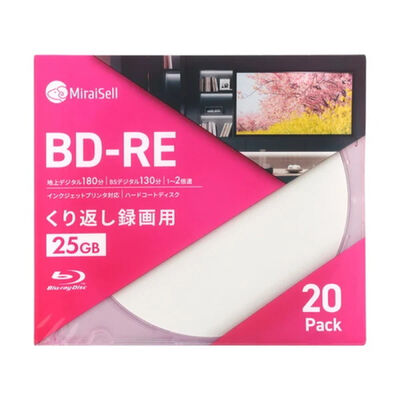 Miraisell  MS2-BDRE25PWA-20P (BD-RE 25GB 20枚) 