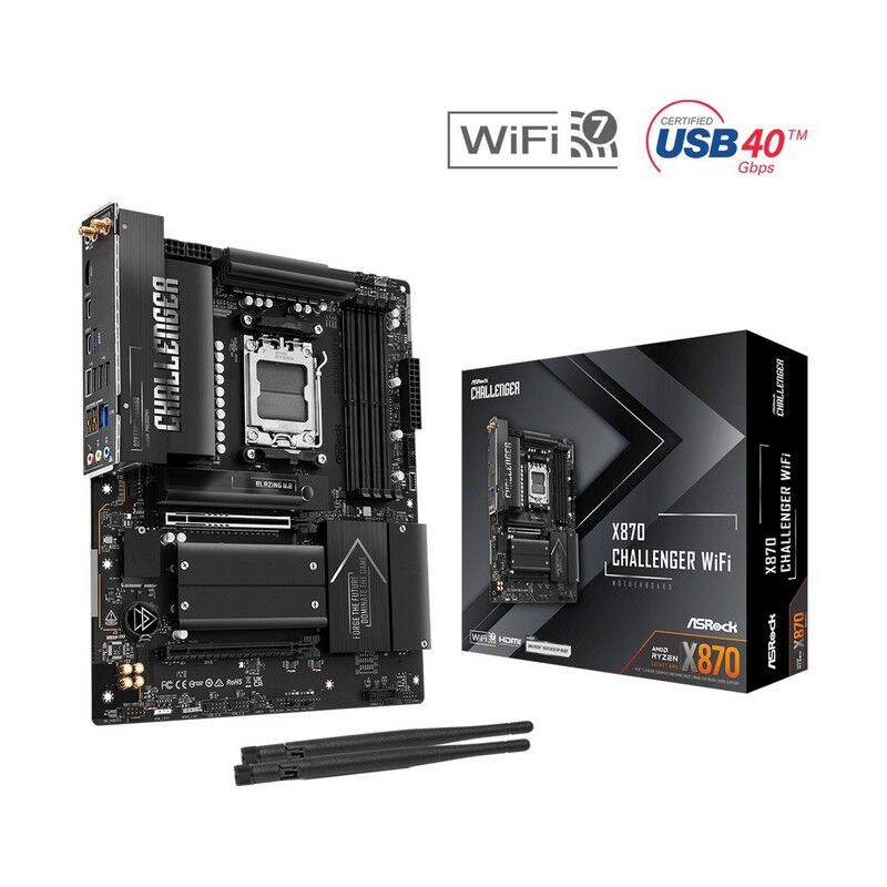 ASRock X870 Challenger WiFi (X870 AM5 ATX ブラック) ｜ パソコン