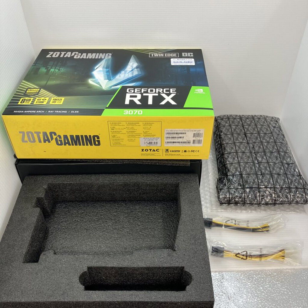 【美品・箱あり】ZOTAC GAMING RTX 3070 Twin Edge 中古 ZOTAC GAMING GeForce RTX 3070 Twin Edge OC ZT-A30700H-10P