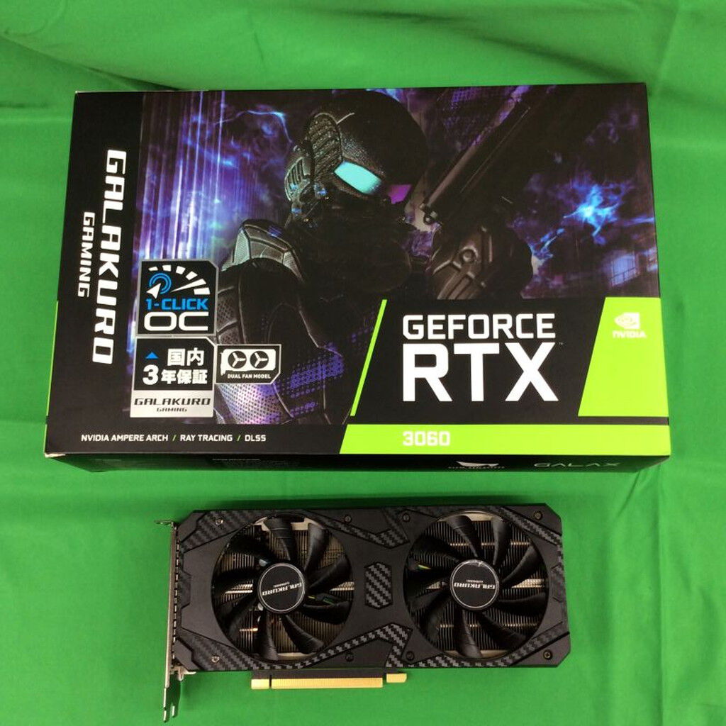 中古 玄人志向 GG-RTX3060-E12GB/OC/DF (RTX3060 12GB) 144779