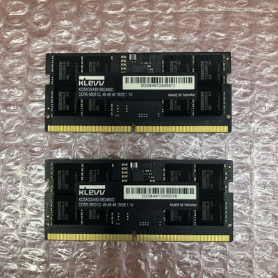 【富士青葉店】中古  16GB 2枚組(合計32GB) PC5-44800/DDR5-5600 ノート用 5070001975 