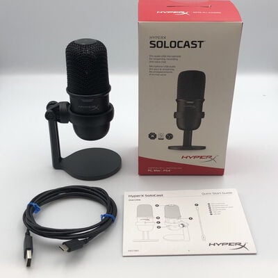 【甲府飯田店】中古  HyperX Solocast HMIS1X-XX-BK/G (有線マイク) 4720002603 