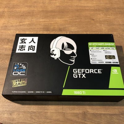 【姫路店】中古  玄人志向 GF-GTX1660Ti-E6GB/DF (GTX1660Ti 6G GDR6) 139076 