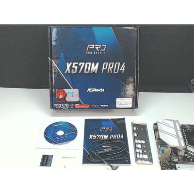【前橋ｲﾝﾀｰｱｶﾏﾙ店】中古  ASRock X570M Pro4 (X570 AM4 mATX DDR4) 140060 