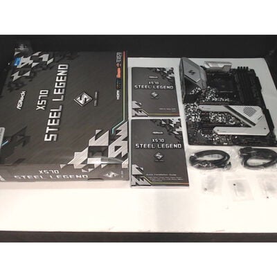 【前橋ｲﾝﾀｰｱｶﾏﾙ店】中古  ASRock X570 Steel Legend (X570 AM4 ATX DDR4) 140058 