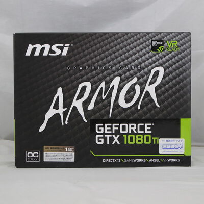【通販センター】中古  MSI GeForce GTX 1080 Ti ARMOR 11G OC（GTX1080Ti 11GB） 3480035442 