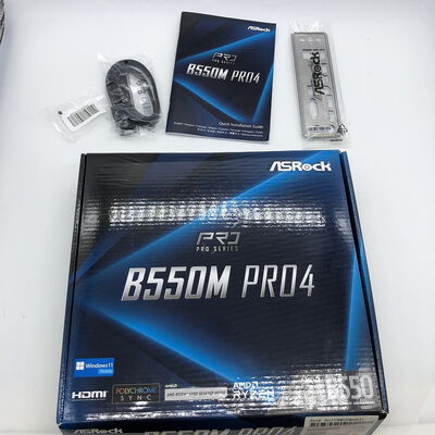 【宇都宮鶴田店】中古  ASRock B550M Pro4 (B550 AM4 mATX DDR4) 142938 