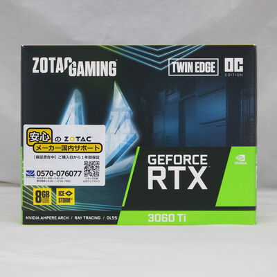 【通販センター】中古  ZOTAC GAMING GeForce RTX 3060 Ti Twin Edge OC ZT-A30610H-10M（RTX3060Ti 8GB） 3480035048 