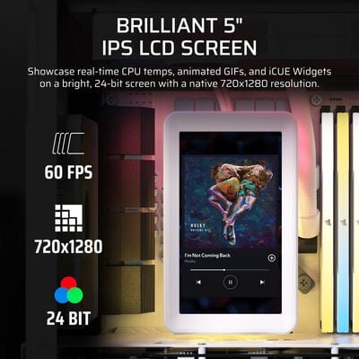 Corsair  iCUE LINK 5" LCD Screen Module White CW-9061044-WW (ホワイト) 