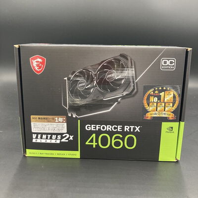 【熊本浜線店】中古  MSI GeForce RTX 4060 VENTUS 2X BLACK 8G OC (RTX4060 8GB) 158792 