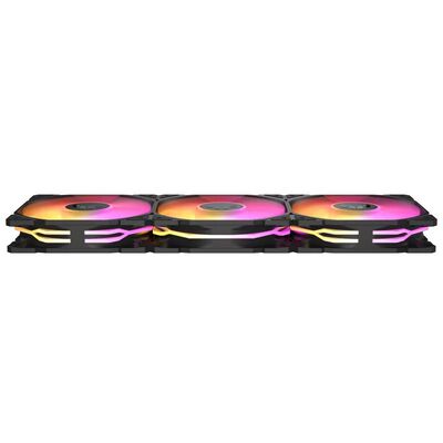 ASUS  TUF Gaming TR120 ARGB Fan - Triple Pack ブラック (TUF GAMING TR120 FAN ARGB BLACK 3IN1) 