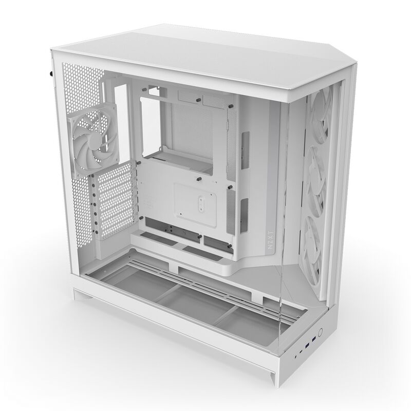 NZXT H9 FLOW RGB CM-H92FW-R1 (E-ATX ガラス ホワイト) ｜ パソコン