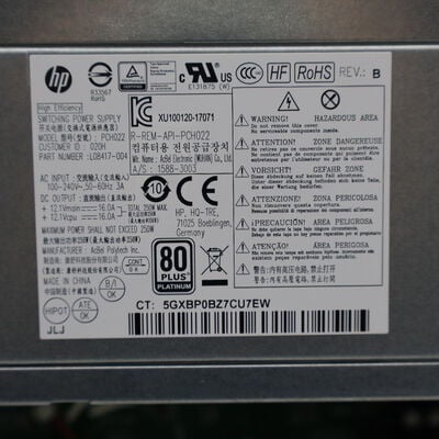 【通販センター】中古  HP EliteDesk 800 G5 SFF(Intel Core i7 9700 3.00GHz/16GB DDR4/SSD256GB/-/オンボード/GbE/W11P) 192813 