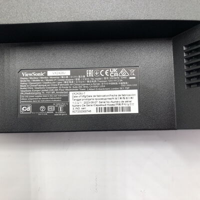 【水戸赤塚店】中古  Viewsonic VX2428J-7(23.8"W 2H1DP 0.5ms IPS 180Hz) 4680002353 