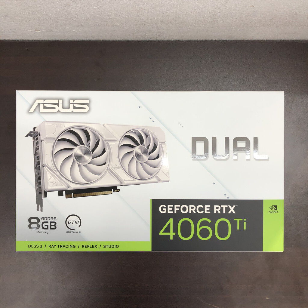 中古 ASUS DUAL-RTX4060TI-O8G-WHITE(RTX4060Ti 8G) 5090000916