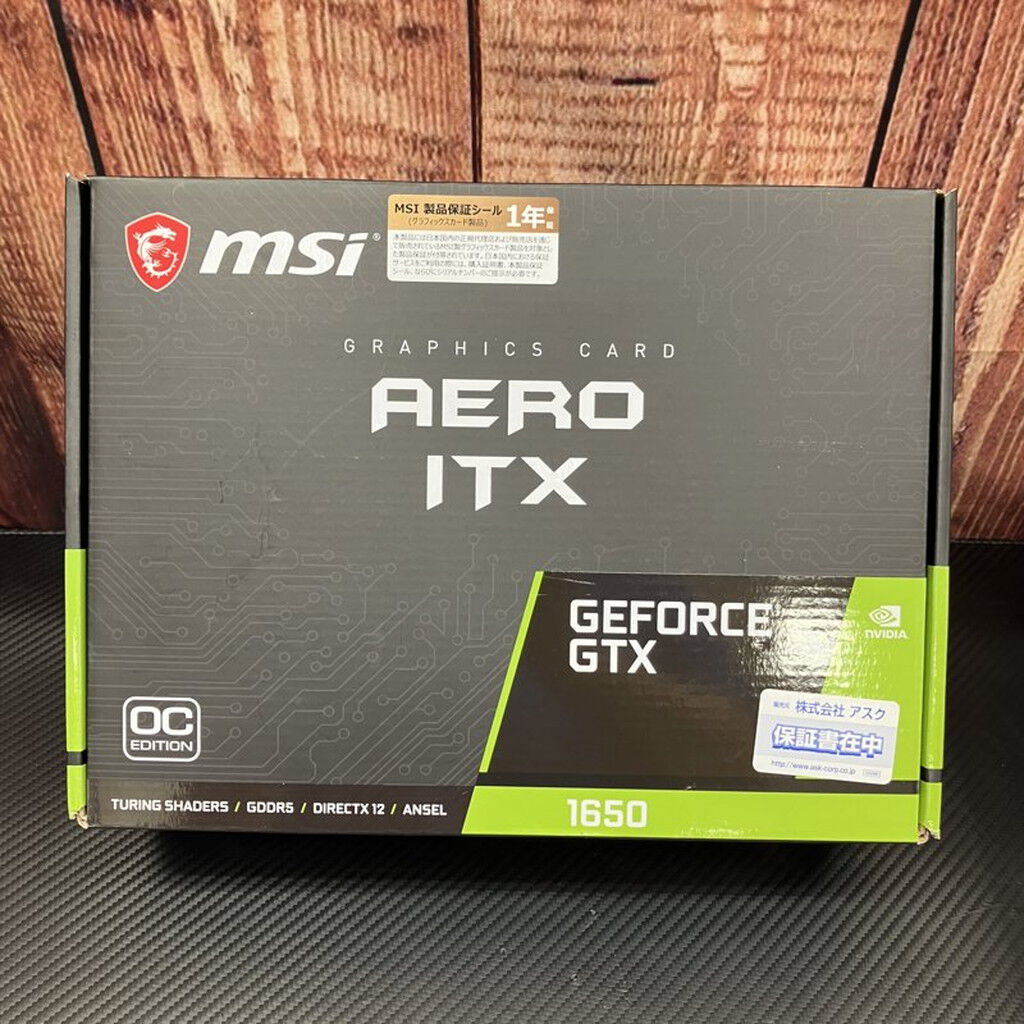 中古 MSI GeForce GTX 1650 AERO ITX 4G OC(GTX1650 4G GDR5) 139574