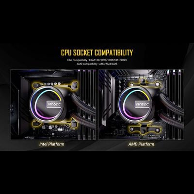Antec  Skeleton Matrix 360 ARGB (ブラック) 
