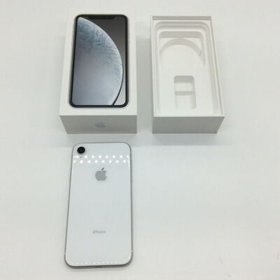 【浜松店】中古  【SIMロック解除済み】【SoftBank】 Apple iPhoneXR 128GB (ホワイト)  MT0J2J/A 155359 