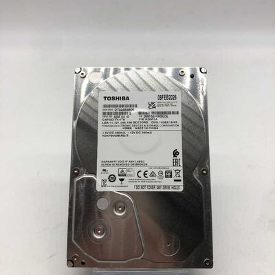 【郡山安積店】中古  TOSHIBA DT02ABA600 (SATA3 6TB 5400rpm 128MB BLK) 4640002903 