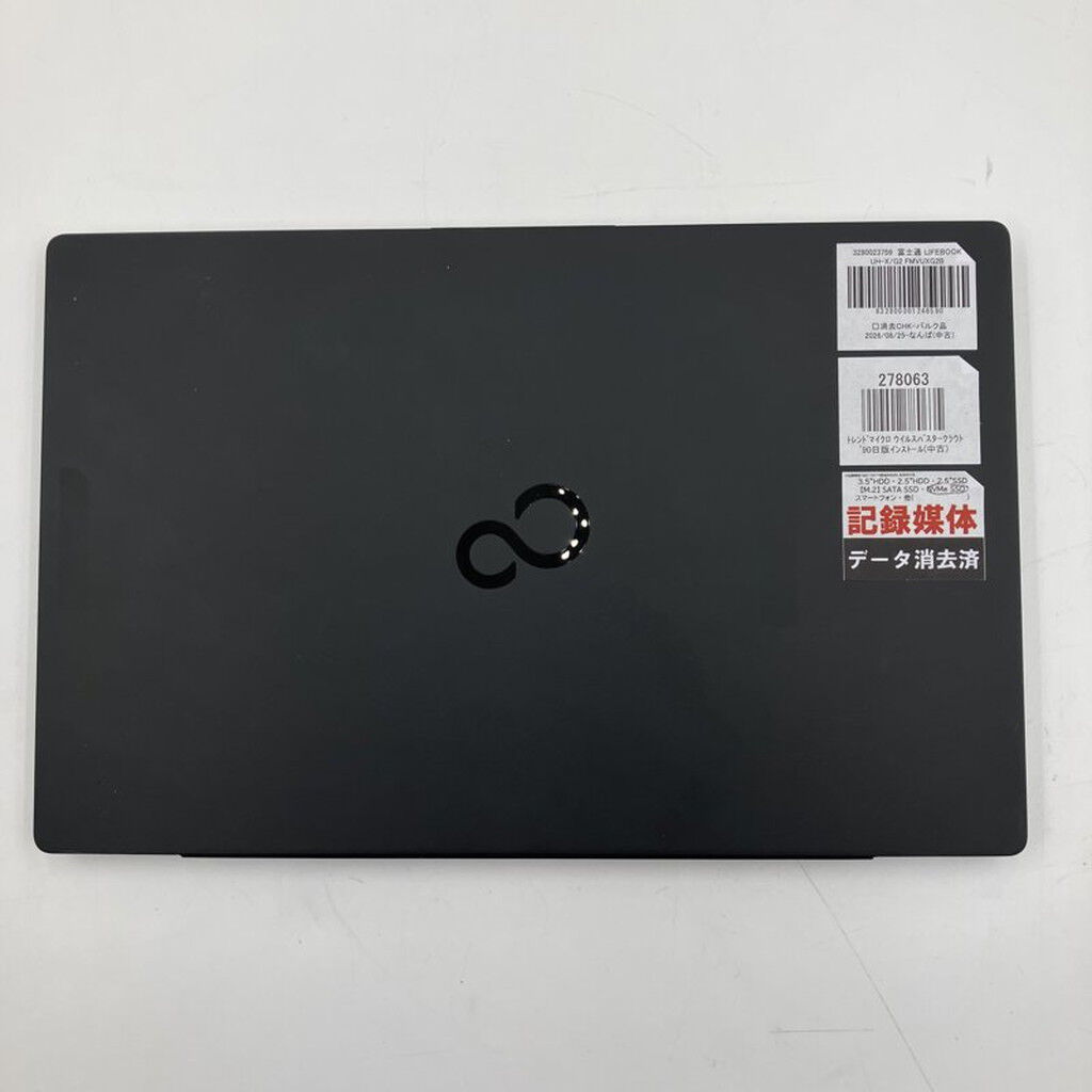 中古 富士通 LIFEBOOK UH-X/G2 FMVUXG2B (i7 1255U/16GB/SSD512GB/WLAN