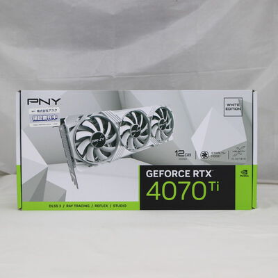 【通販センター】中古  PNY GeForce RTX 4070 Ti 12GB VERTO LED トリプルファン White edition VCG4070T12TFWXPB1（RTX4070Ti 12GB） 3480035359 