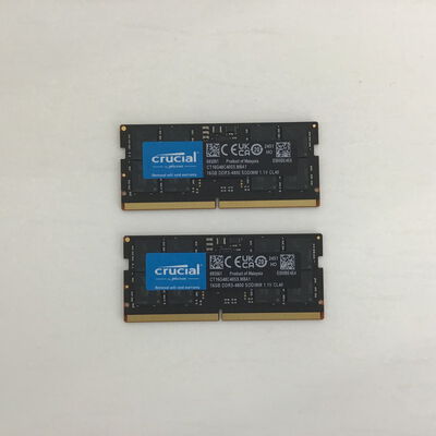 【福山ココローズ店】中古  Crucial CT2K16G48C40S5(DDR5 PC5-38400 SO 16GBx2) 5090000571 