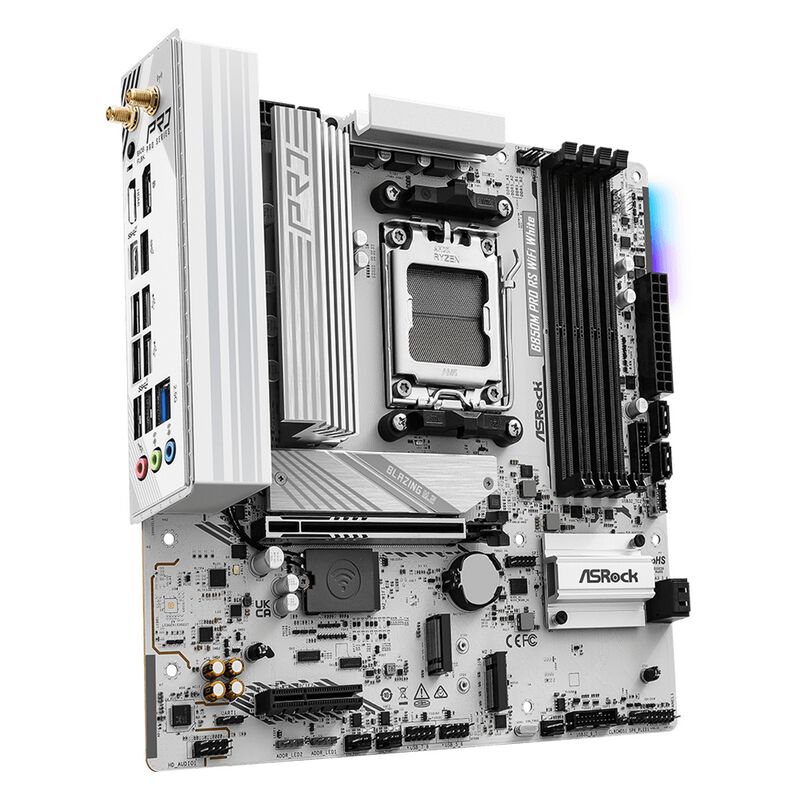 ASRock B850M Pro RS WiFi White (B850 AM5 MicroATX) ドスパラ限定