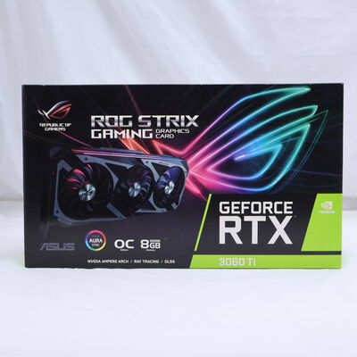 【通販センター】中古  ASUS ROG-STRIX-RTX3060TI-O8G-GAMING (RTX3060Ti 8GB) 144186 