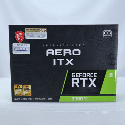【通販センター】中古  MSI GeForce RTX 3060 Ti AERO ITX 8G OC LHR（RTX3060Ti 8GB） 3480043143 