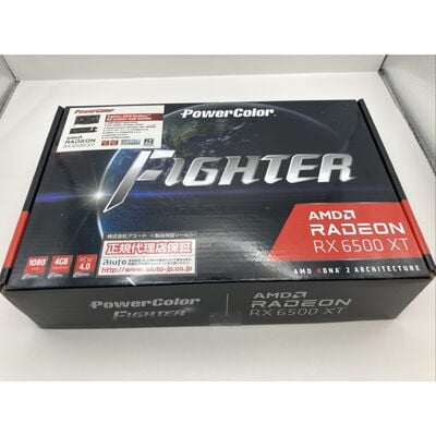 【仙台店】中古  PowerColor Fighter AMD Radeon RX 6500 XT 4GB GDDR6 (RX6500XT 4GB) 189562 