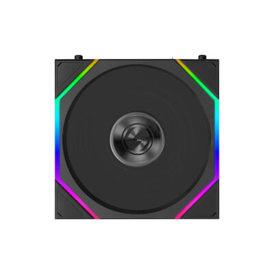 Lian-Li  UNI FAN TL FLEX BK リバースブレード 12RTL1F3B (120mm ARGB ブラック リバースファン 3個パック) 