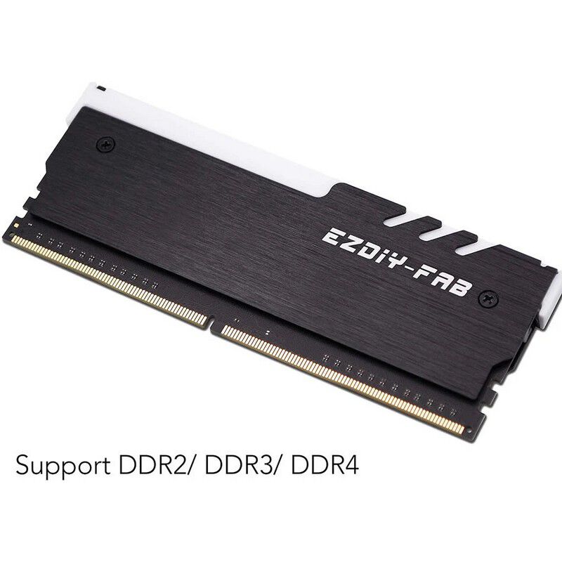 EZDIY RAM Heatsink V1-Black-2 Pack EZDPI061-2-A (メモリ用