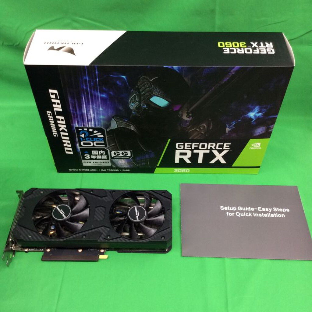 中古 玄人志向 GG-RTX3060-E12GB/OC/DF (RTX3060 12GB) 144779