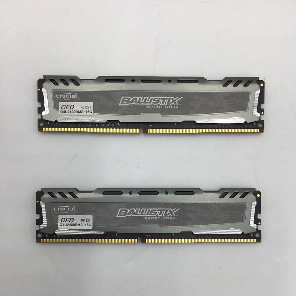 （中古） デスクトップ用　DDR4-2400 16GB x 2枚 合計32GB 中古 16GB 2枚組(合計32GB) PC4-19200/DDR4-2400 デスクトップ用