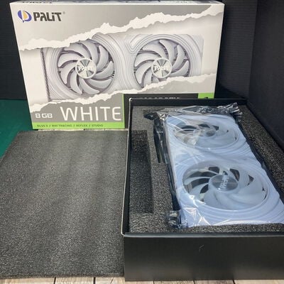 【広島店】中古  Palit NE6406T019P1-1048L(RTX4060Ti WHITE 8G) 175561 
